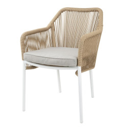 Fauteuils d'extérieur en rotin PE tressé Bolero Bay miel (lot de 2)