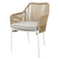 Fauteuils d'extérieur en rotin PE tressé Bolero Bay miel (lot de 2)