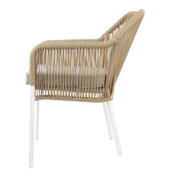 Fauteuils d'extérieur en rotin PE tressé Bolero Bay miel (lot de 2)