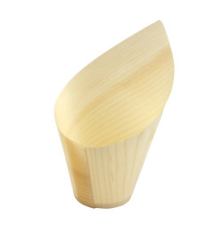Coupelles obliques en bois FSC® Sier Disposables 220ml (lot de 30)