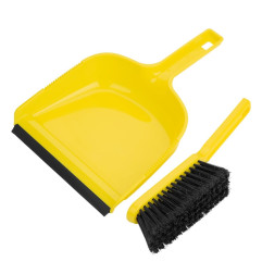 Ensemble pelle et balayette Jantex jaune