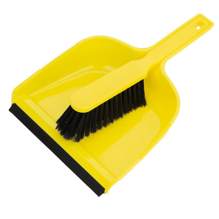 Ensemble pelle et balayette Jantex jaune