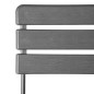 Chaises pliantes HDPE Bolero effet bois gris (lot de 2)