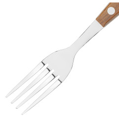 Fourchettes à steak Olympia avec manches en PP imitation bois (lot de 12)