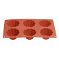 Plaque de 6 moules à brioche en silicone Vogue