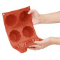 Plaque de 6 moules à brioche en silicone Vogue
