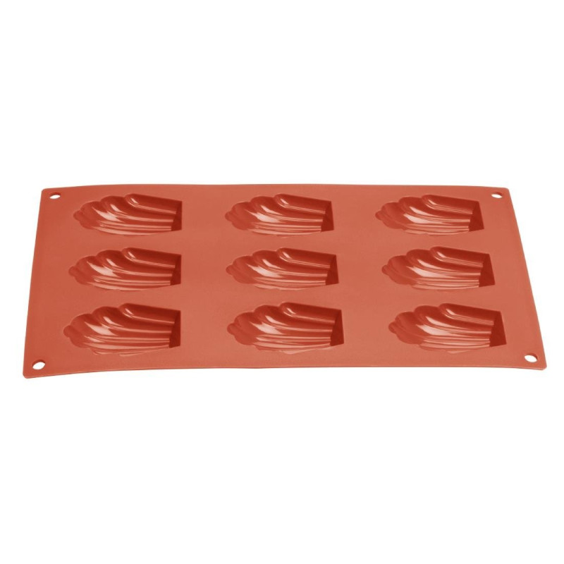 Plaque de 9 moules à madeleine en silicone Vogue