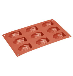 Plaque de 9 moules à madeleine en silicone Vogue