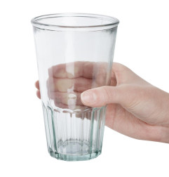 Gobelets hauts en verre recyclé Olympia 500ml (lot de 6)