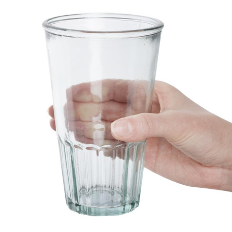 Gobelets hauts en verre recyclé Olympia 500ml (lot de 6)