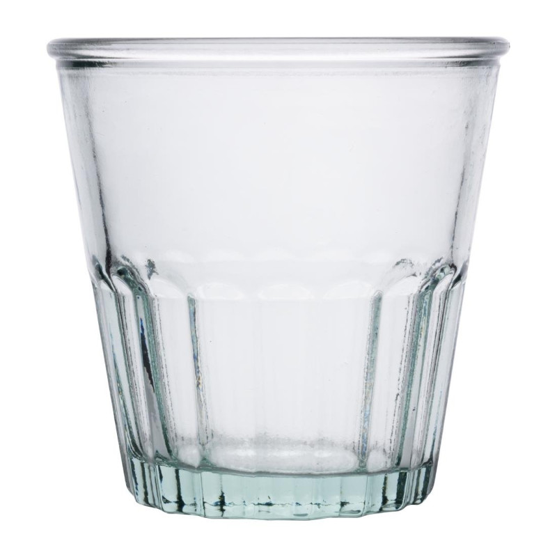 Verres à whisky cannelés en verre recyclé Olympia 250ml (lot de 6)