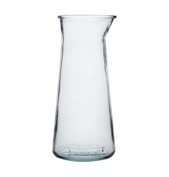Carafes coniques en verre recyclé Olympia 1L (lot de 6)