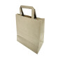 Grands sacs en papier marron à poignées plates Fiesta Recyclables (lot de 250)