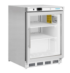 Vitrine réfrigérée négative de comptoir Polar Série C inox 129L