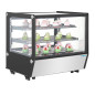 Vitrine de comptoir positive Polar Série G carrée noire 120L