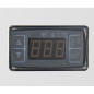 Vitrine de comptoir positive Polar Série G carrée noire 160L