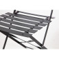 Ensemble table et 2 chaises pliantes d'extérieur en acier noir Bolero 