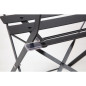 Ensemble table et 2 chaises pliantes d'extérieur en acier noir Bolero 