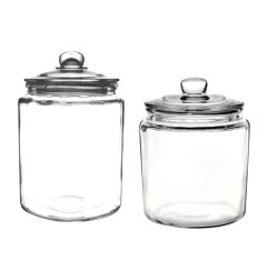Ensemble de bocaux à biscuits en verre Olympia 6350ml et 3800ml