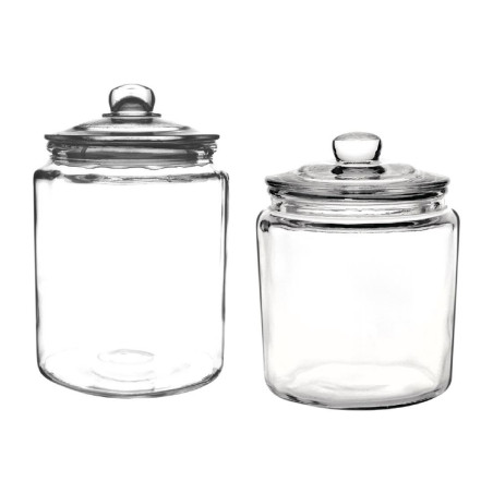 Ensemble de bocaux à biscuits en verre Olympia 6350ml et 3800ml