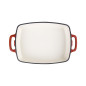 Lot de 3 plats en fonte Vogue rouges