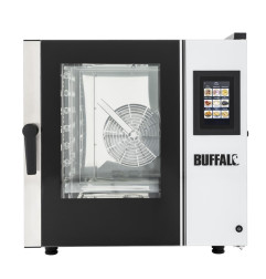 Four mixte compact à écran tactile Buffalo 7 x GN 1/1 avec support et kit d'installation