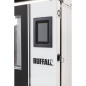 Four mixte compact à écran tactile Buffalo 6 x GN 1/1 avec support, kit d'installation et hotte d'extraction