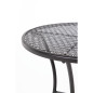 Table bistro ronde en acier ajouré Bolero noire 600mm (lot de 15)