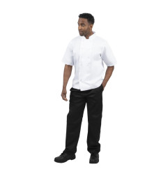 Vestes de cuisine manches courtes Whites Boston blanches L (lot de 5)