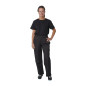 Pantalons de cuisinier mixtes en polycoton Whites Vegas noirs L (lot de 5)