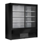 Vitrine libre-service réfrigérée Zoin Cervinho noire avec portes coulissantes 1200mm