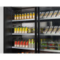 Vitrine libre-service réfrigérée Zoin Cervinho noire avec portes coulissantes 1200mm