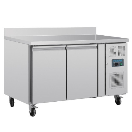 Table réfrigérée positive 2 portes Polar Série U avec dosseret 282L