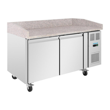 Comptoir à pizza 2 portes avec dessus en granit  Polar Série U 428L