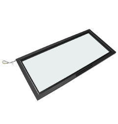 Porte en verre polaire à gauche