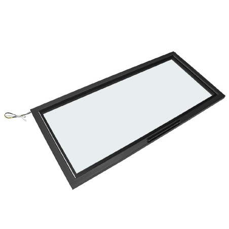 Porte en verre polaire à gauche