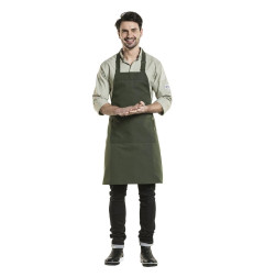Tablier bavette mixte Chaud Devant Nordic Base vert 70x85 cm