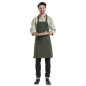Tablier bavette mixte Chaud Devant Nordic Base vert 70x85 cm