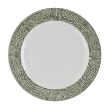 Assiettes classiques Churchill Bamboo Ceramic Spinwash Alpine 305mm (Lot de 12)
