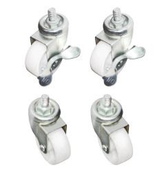 Ensemble de roulettes standard avec frein Polar (lot de 4)