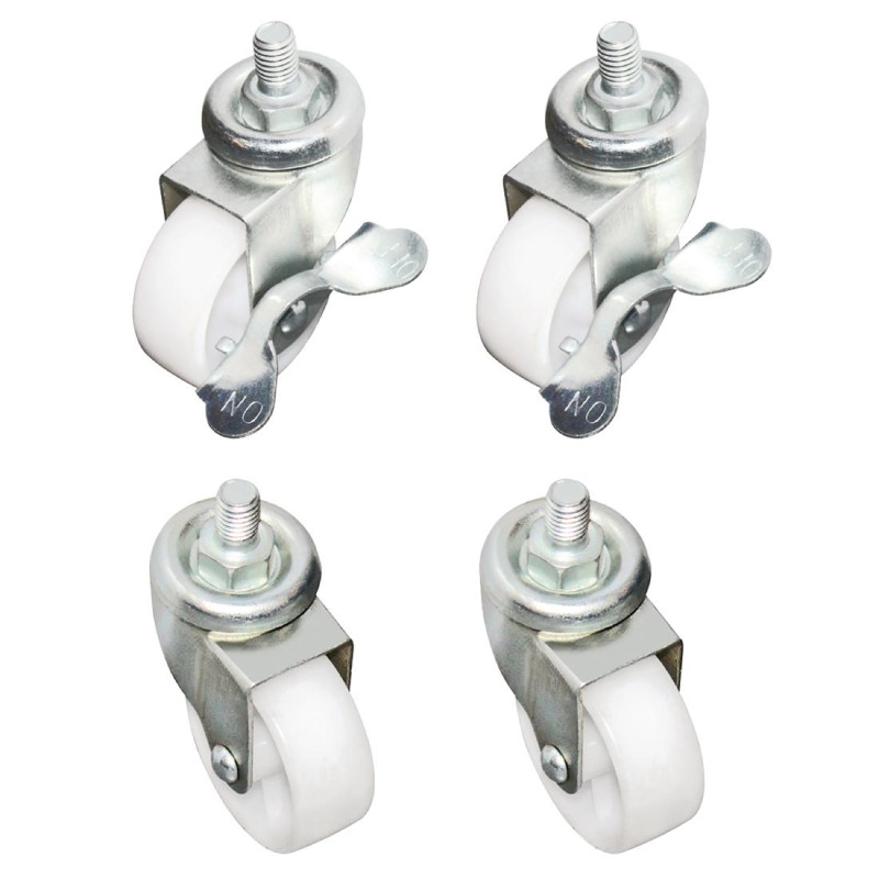 Ensemble de roulettes standard avec frein Polar (lot de 4)