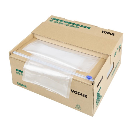 Rouleaux biodégradables emballage sous vide Vogue avec boîte de découpe Vogue 2 x 30 m