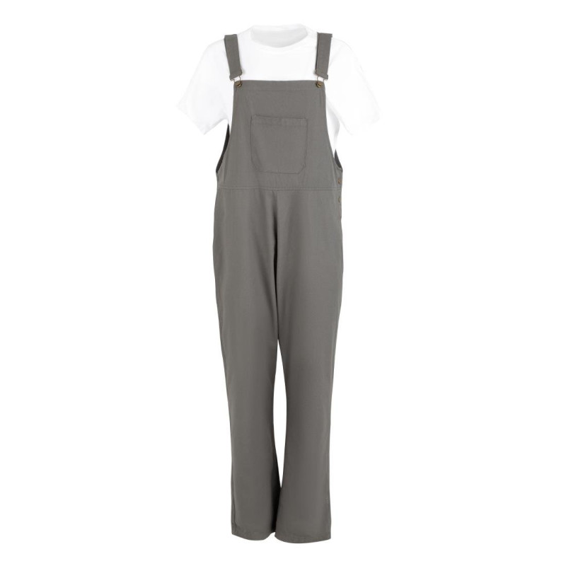Salopette à plastron et bretelles en toile de coton Southside kaki XL
