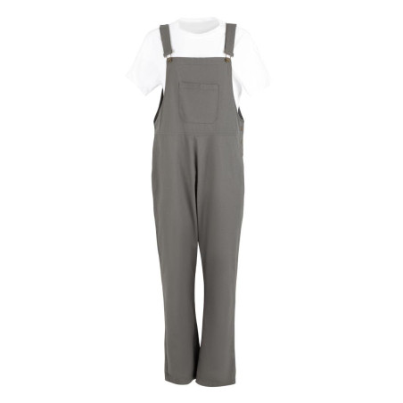 Salopette à plastron et bretelles en toile de coton Southside kaki XL