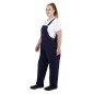 Salopette à plastron et bretelles en toile de coton Southside bleu marine L