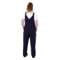 Salopette à plastron et bretelles en toile de coton Southside bleu marine L