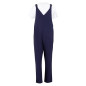 Salopette à plastron et bretelles en toile de coton Southside bleu marine L