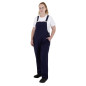 Salopette à plastron et bretelles en toile de coton Southside bleu marine XL