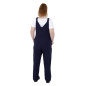 Salopette à plastron et bretelles en toile de coton Southside bleu marine XL