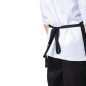 Lot de 2 tabliers bavette en polyester coton noirs Nisbets Essentials